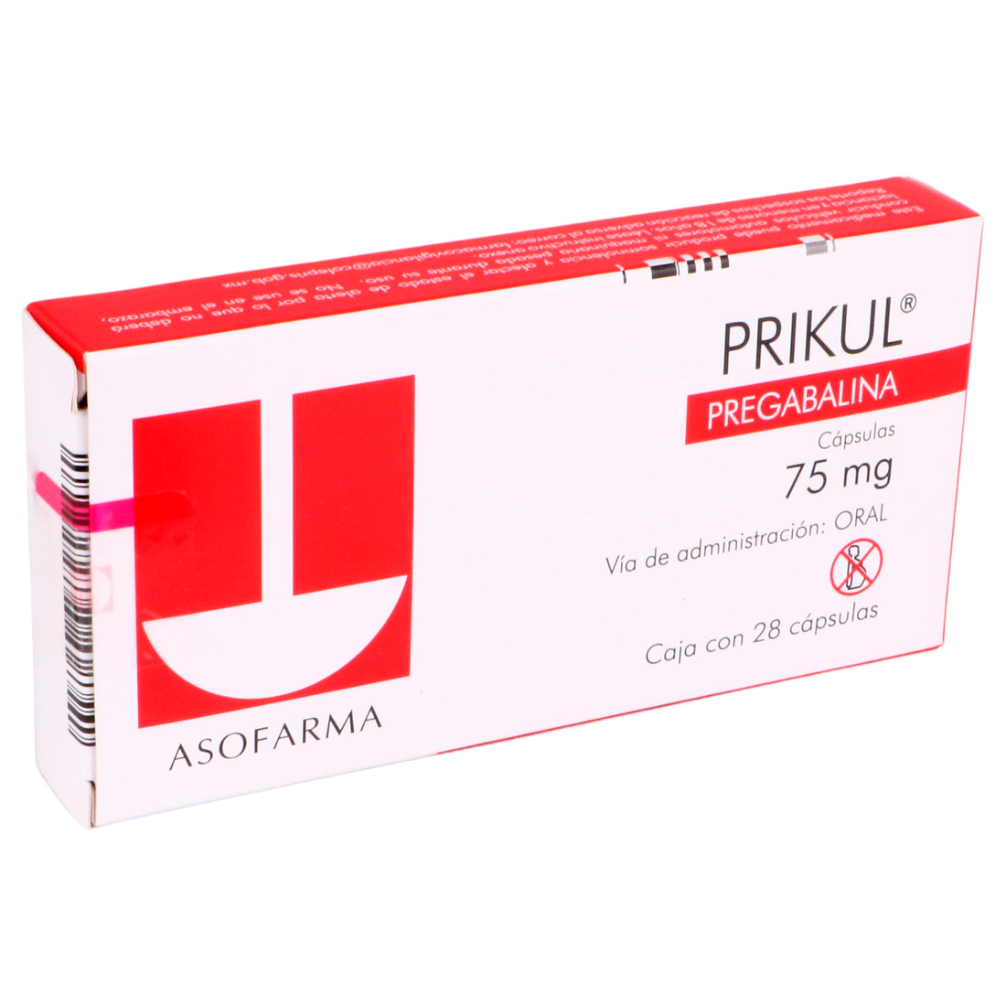 Prikul 75Mg Con 28 Capsulas (Pregabalina) 2 - 7841141003726