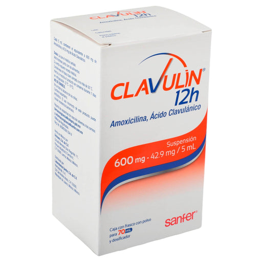 Clavulin 12H Suspensión 600Mg/42.9Mg/5Ml 70Ml (Amoxicilina/Acido Clavulanico) - WeCare Pharma