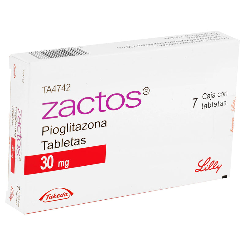 Zactos 30Mg Con 7 Tabletas (Pioglitazona) - WeCare Pharma