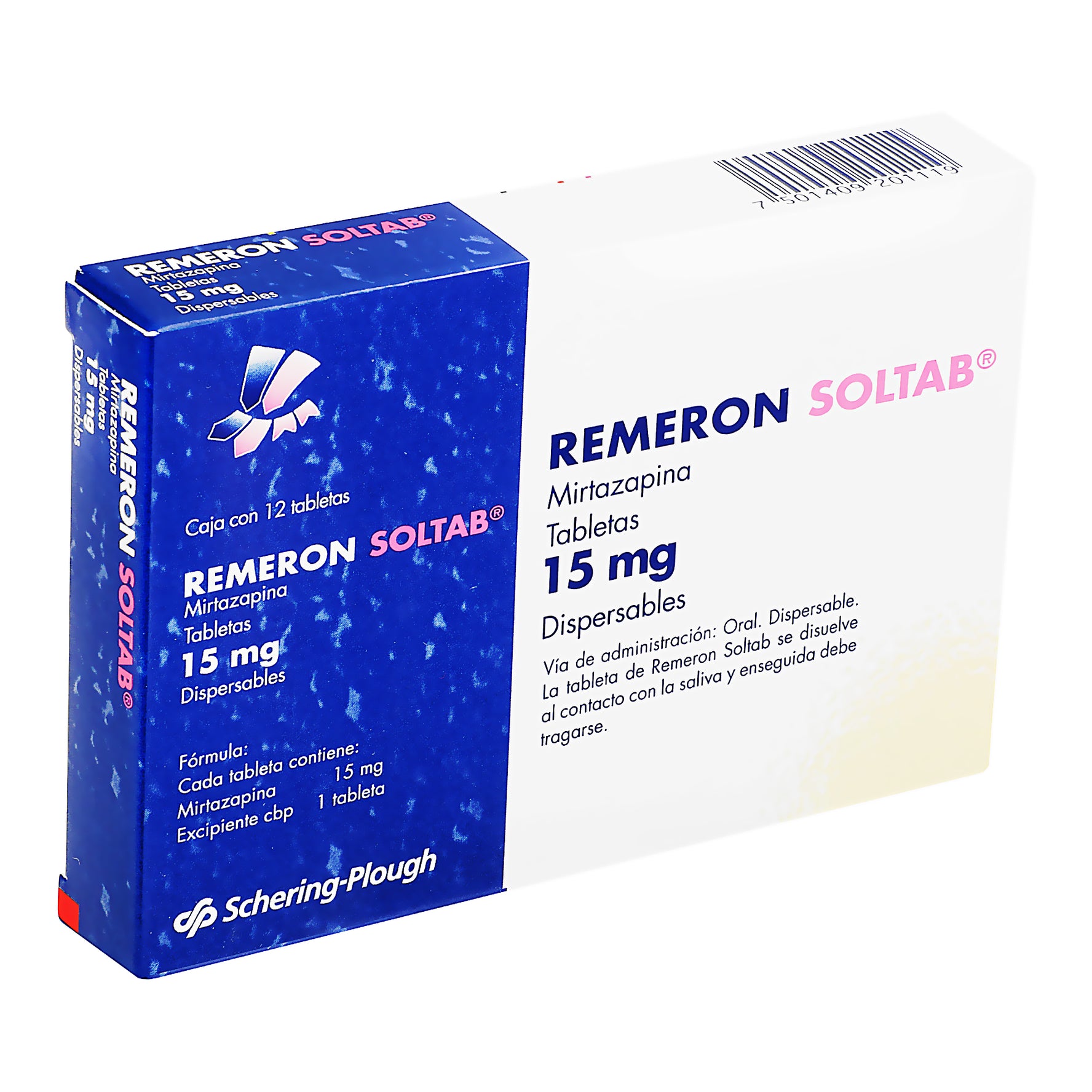 Remeron Soltab 15Mg Con 12 Tabletas (Mirtazapina) 2 - 7501409201119