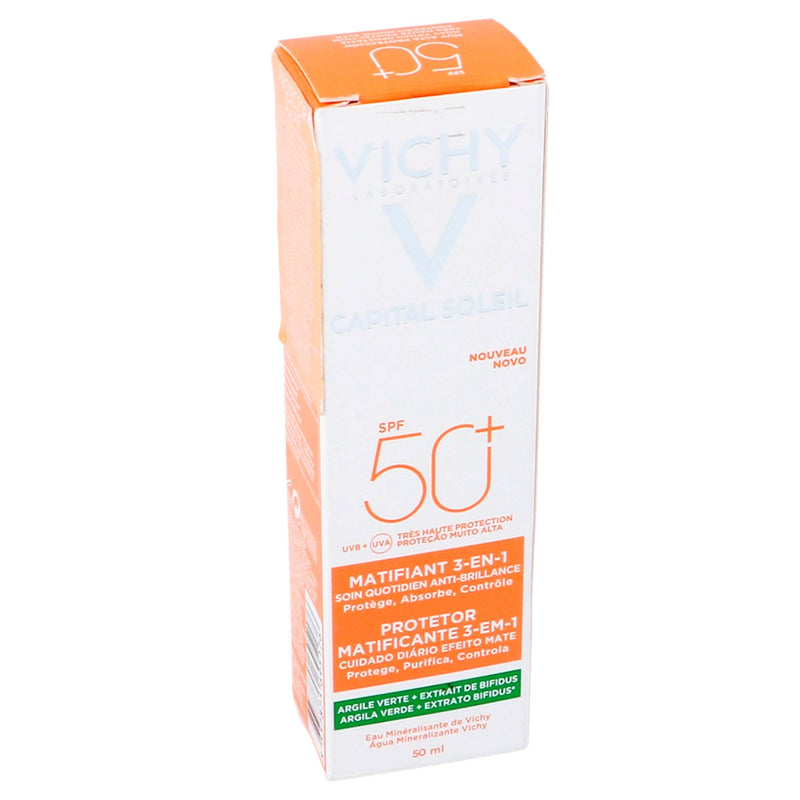 Vichy Capital Soleil Matificante 3 En 1 Fps50 50Ml - WeCare Pharma