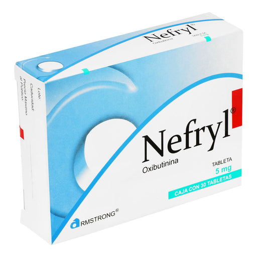 Nefryl 5Mg Con 30 Tabletas (Oxibutinina) 2 - 7501089809131