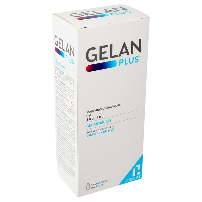 Gelan Plus Gel 8G/1G 250Ml (Magaldrato/Dimeticona) 1 - 7501088505720