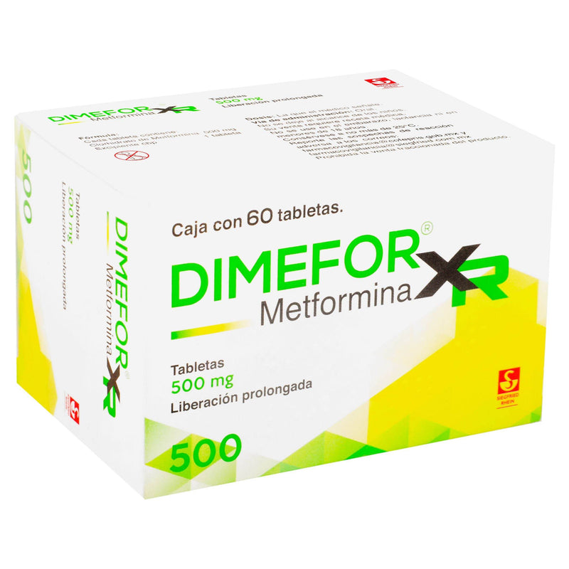Dimefor Xr 500Mg Con 60 Tabletas (Metformina) - WeCare Pharma