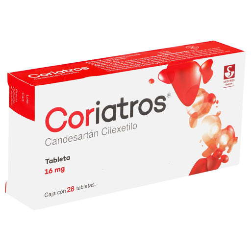 Coriatros 16Mg Con 28 Tabletas (Candesartan Cilexetilo) - WeCare Pharma