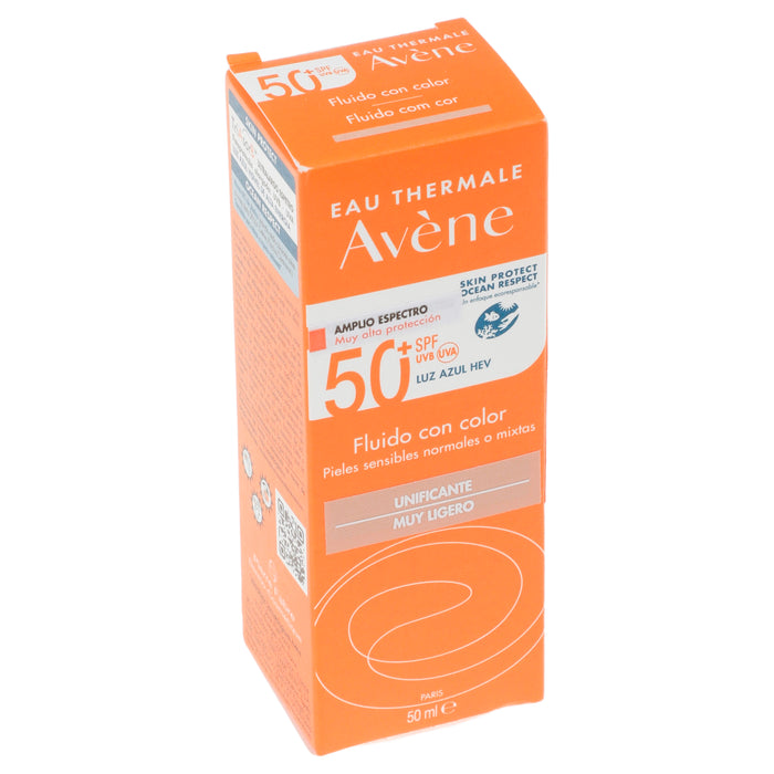 Avene Protector Solar Fluido Con Color Unificante Muy Ligero 2 - 3282770149111