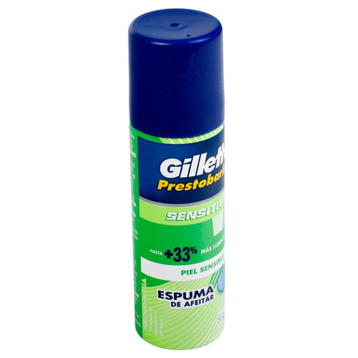 Espuma Para Afeitar Gillette Sensitive 57Ml - WeCare Pharma
