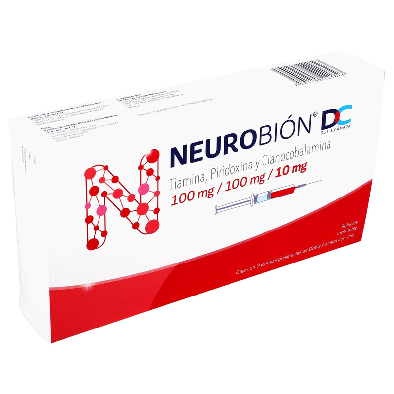 Neurobion Dc 2Ml Con 3 Ampulas (Tiamina/Piridoxina/Cianocobalamina) - WeCare Pharma