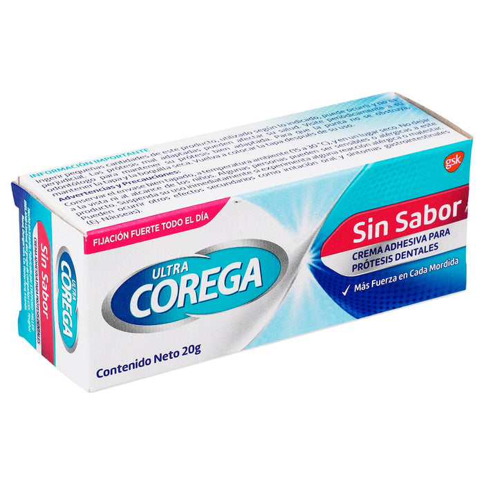 Ultra Corega Cra Adhesiva Sin Sabor 20G - WeCare Pharma