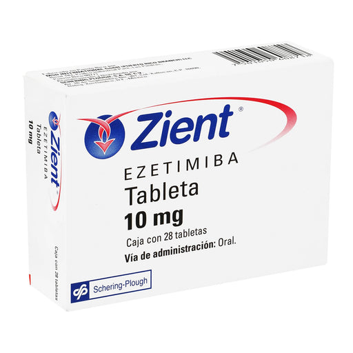 Zient 10Mg Con 28 Tabletas (Ezetimiba) - WeCare Pharma