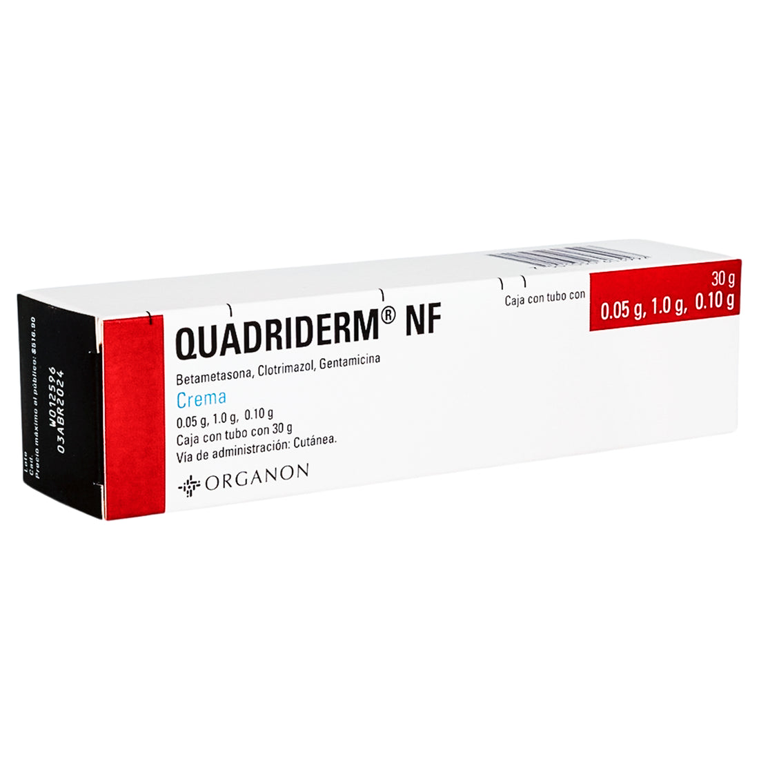 Quadriderm Nf Crema 0.05G/1G/0.10G 30G (Betametasona/Clotrimazol/Gentamicina) 2 - 7501050603997