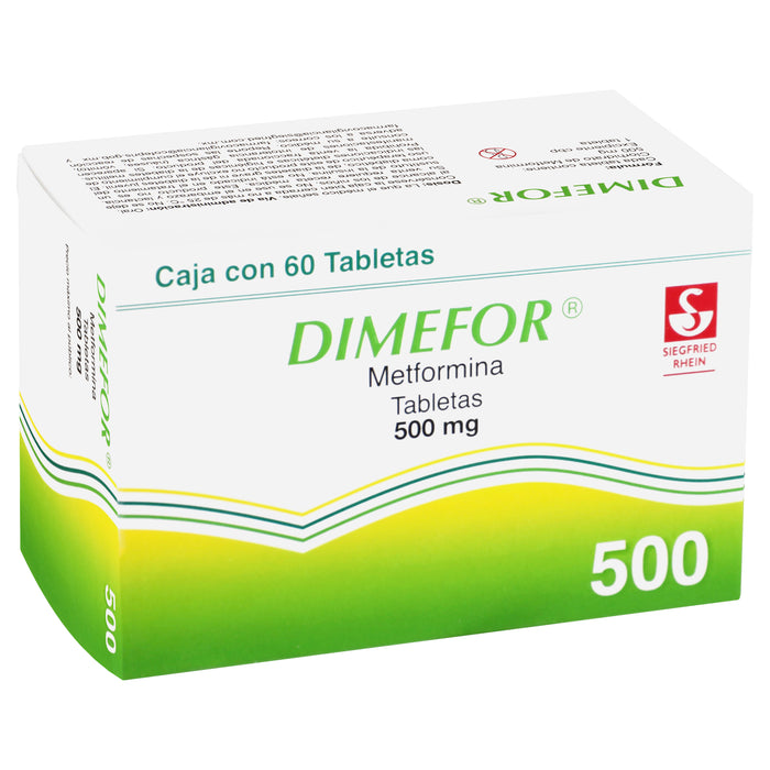 Dimefor 500Mg Con 60 Tabletas (Metformina) 2 - 7501300408099