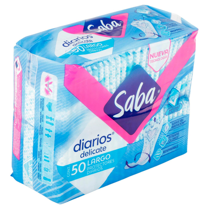 Protectores Diarios Saba Largo Con 50 - WeCare Pharma