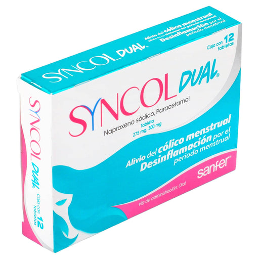 Syncol Dual 275Mg/300Mg Con 12 Tabletas (Naproxeno/Paracetamol) - WeCare Pharma
