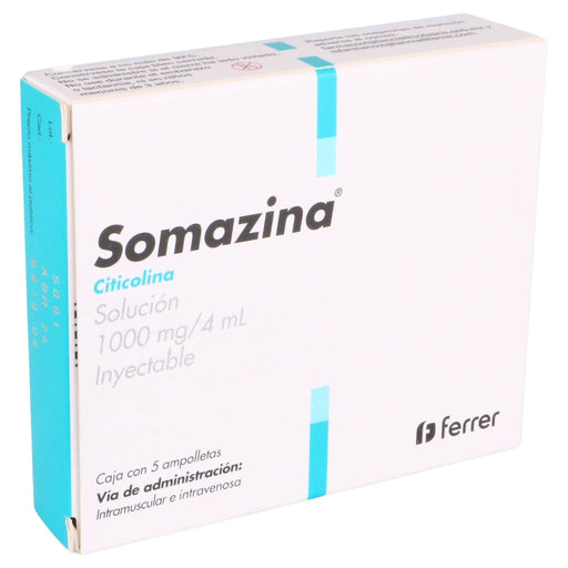 Somazina 1000Mg/4Ml Con 5 Ampulas (Citicolina) - WeCare Pharma