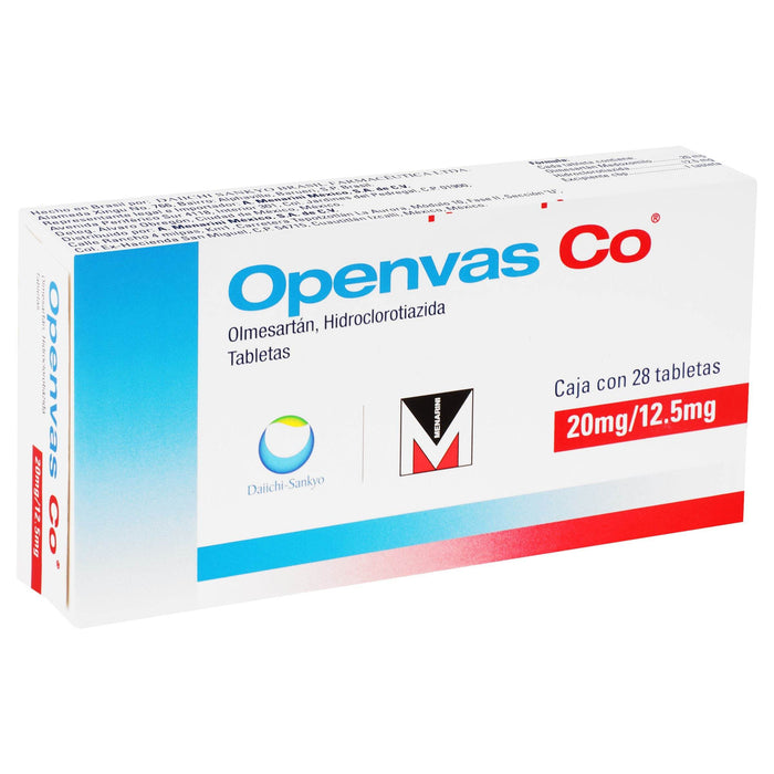 Openvas Co (Olmesartán/Hidroclorotiazida) 20Mg/12.5Mg Tabletas Con 28 - WeCare Pharma
