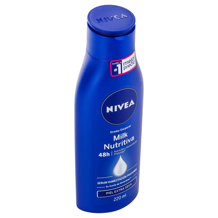 Crema Corporal Nivea Milk Nutritiva Extra Seca 220Ml - WeCare Pharma