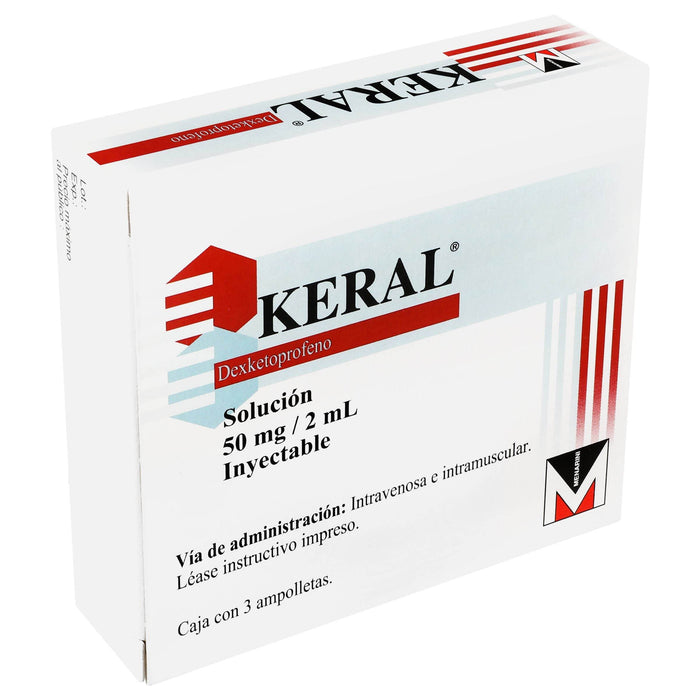 Keral (Dexketoprofeno) Ampolletasolletasolletasolletas 50Mg/2Ml Con 3 - WeCare Pharma
