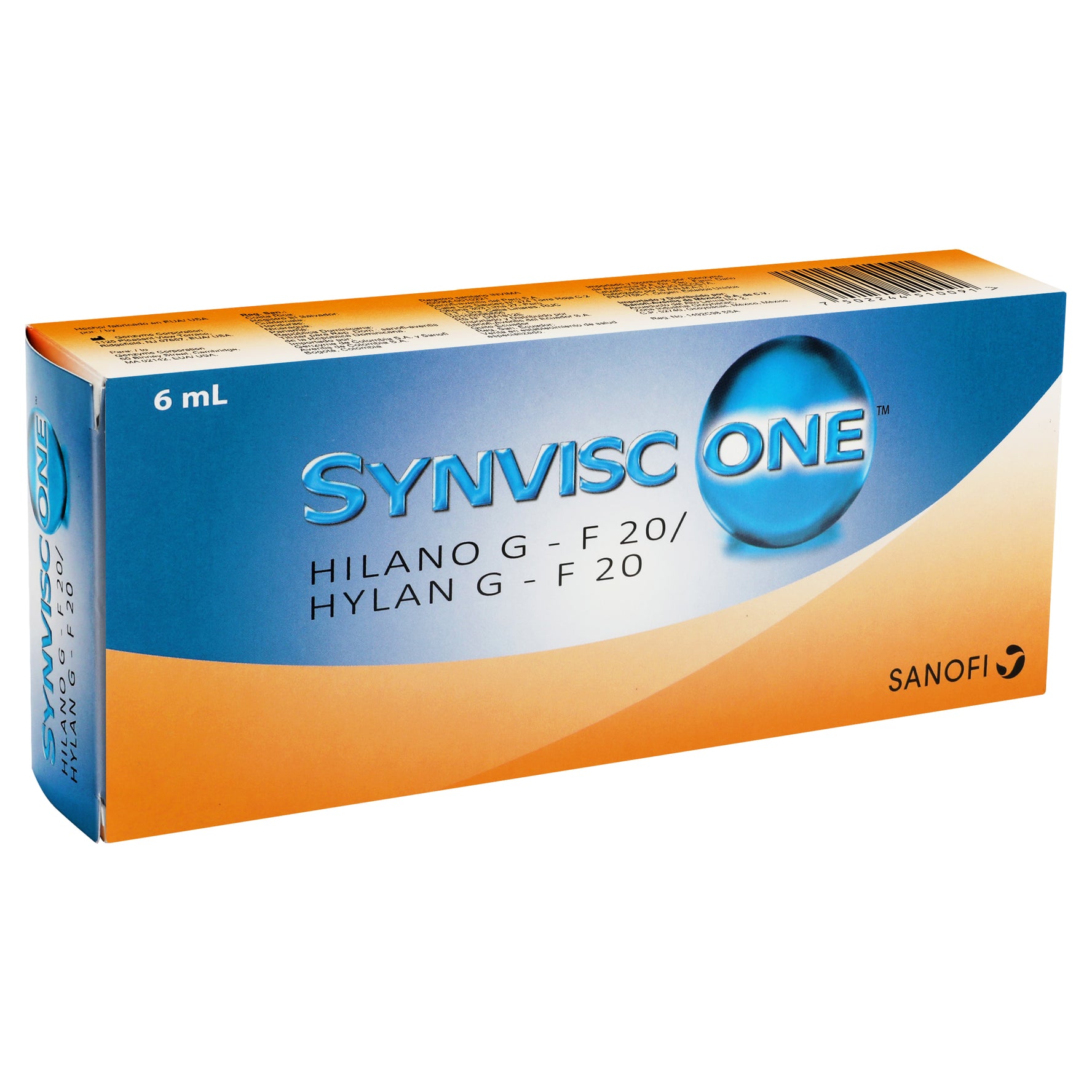 Synvisc One Jeringa 8Mg/Ml 6Ml (Hilano G-F 20) 2 - 7502244510091