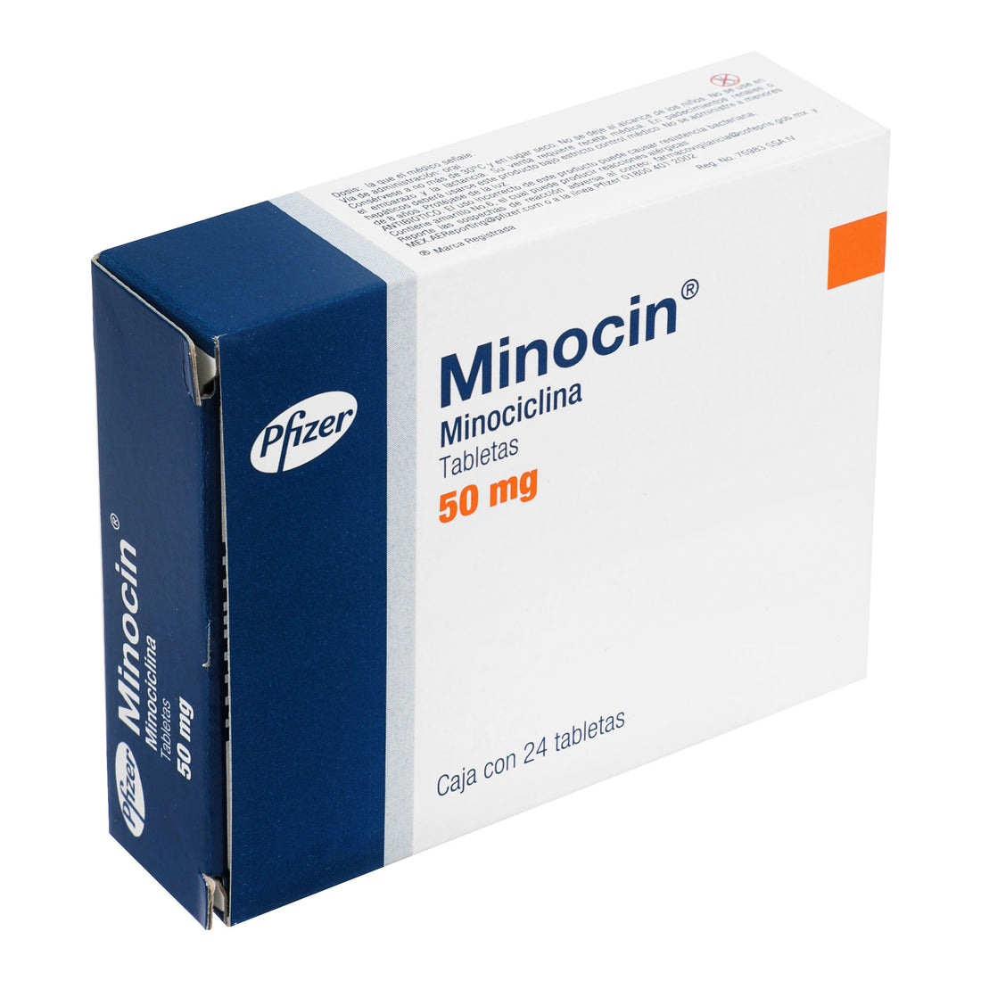 Minocin 50Mg Con 24 Tabletas (Minociclina) 2 - 7501228300284