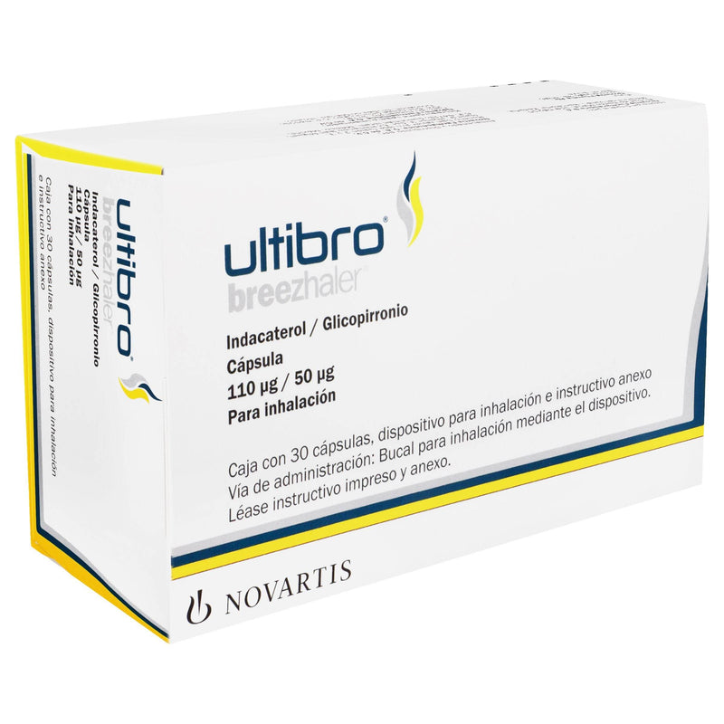 Ultibro Breezhaler 110Mcg /50Mcg Con 30 Capsulas (Indacaterol/Glicopirronio) - WeCare Pharma