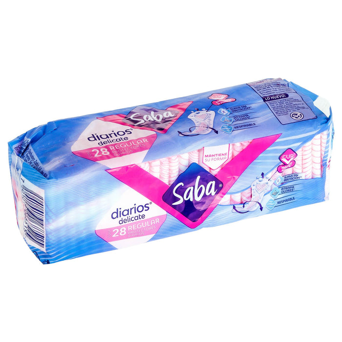 Protectores Saba Diarios Delicate Regulares Con 28 - WeCare Pharma