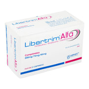 Libertrim Alfa 200Mg/75Mg/45Mg Con 32 Tabletas (Trimebutina/Simeticona/Galactosidasa) - WeCare Pharma