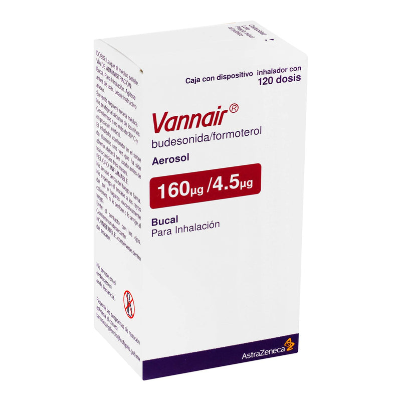 Vannair Aerosol 160Mcg/4.5Mcg 120D (Budesonida/Formoterol) - WeCare Pharma