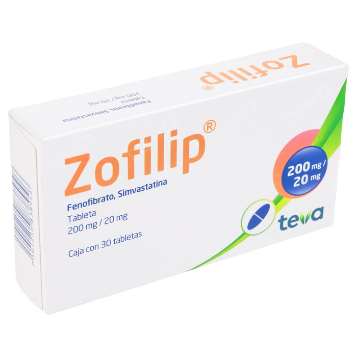 Zofilip 200Mg/20Mg Con 30 Tabletas (Fenofibrato/Simvastatina) - WeCare Pharma