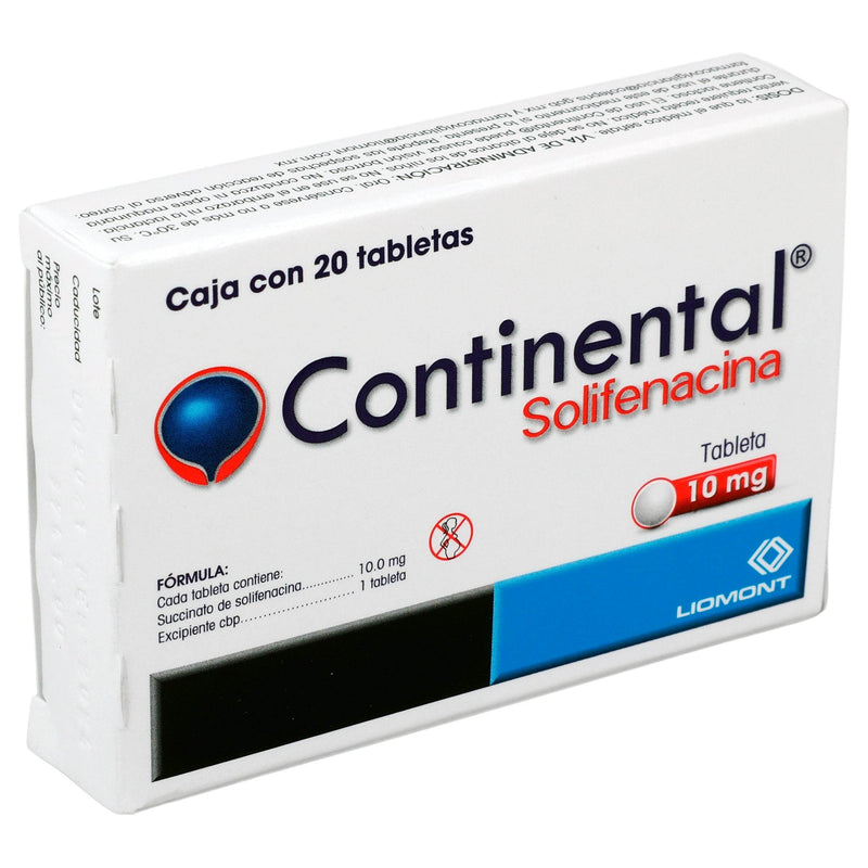 Continental 10Mg Con 20 Tabletas (Solifenacina) - WeCare Pharma