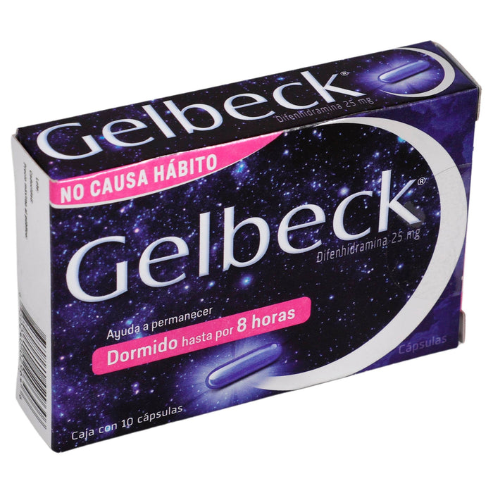Gelbeck 25Mg Con 10 Capsulas (Difenhidramina) - WeCare Pharma