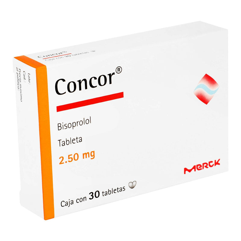 Concor 2.5Mg Con 30 Tabletas (Bisoprolol) - WeCare Pharma
