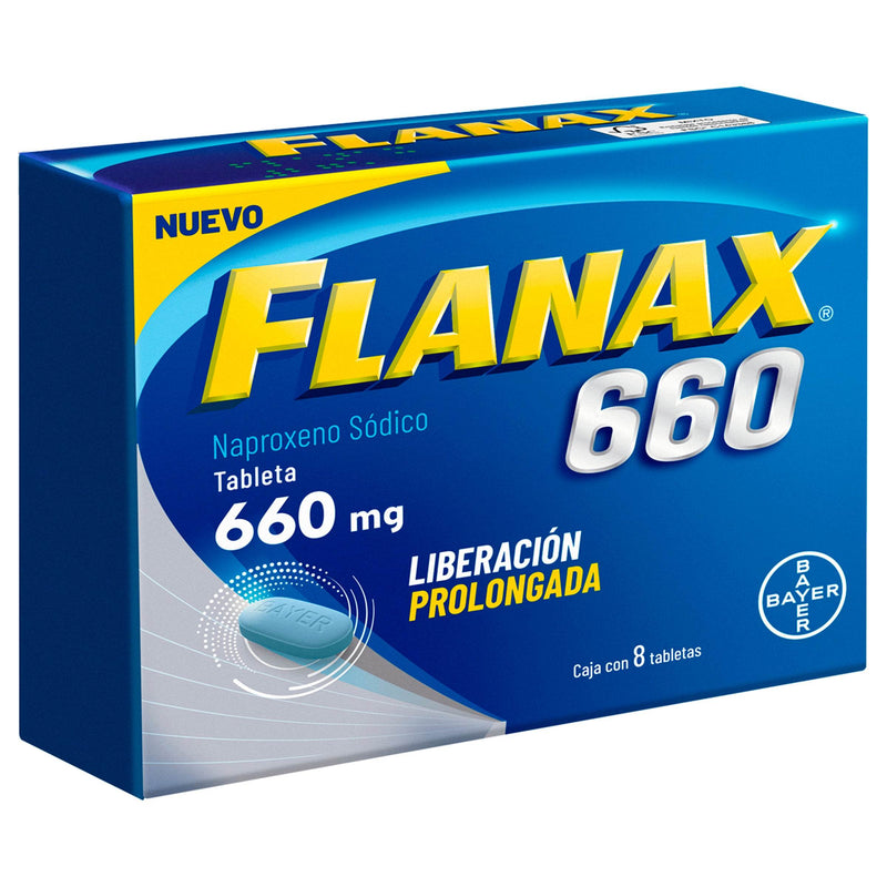 Flanax 660Mg Con 8 Tabletas (Naproxeno) - WeCare Pharma