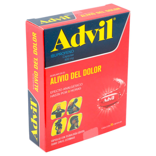 Advil Max 400Mg Con 20 Capsulas (Ibuprofeno) 2 - 7501108767947