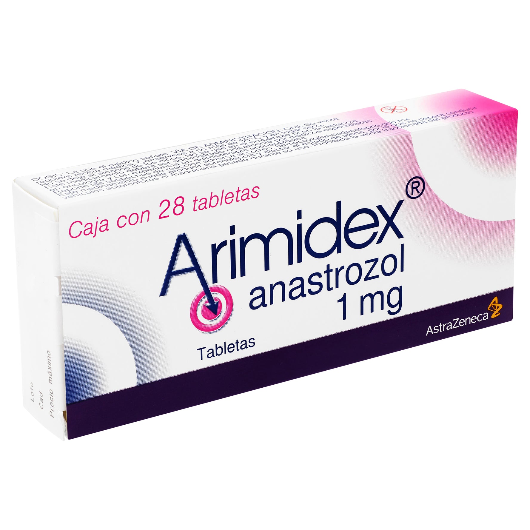 Arimidex 1Mg Con 28 Tabletas (Anastrozol) 2 - 7501324403711