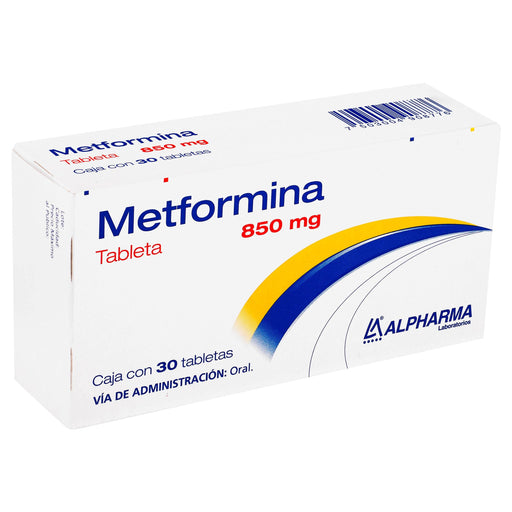 Glunovag 850Mg Con 30 Tabletas (Metformina) - WeCare Pharma