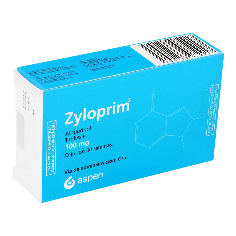 Zyloprim 100Mg Con 60 Tabletas (Alopurinol) - WeCare Pharma