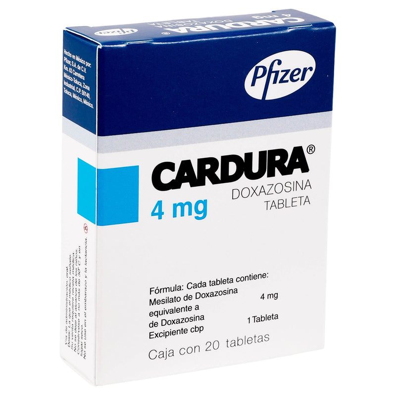 Cardura 4Mg Con 20 Tabletas (Doxazosina) - WeCare Pharma