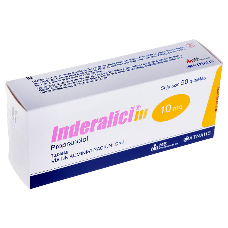 Inderalici Iii (Propranolol) Tabletas 10Mg Con 50 - WeCare Pharma
