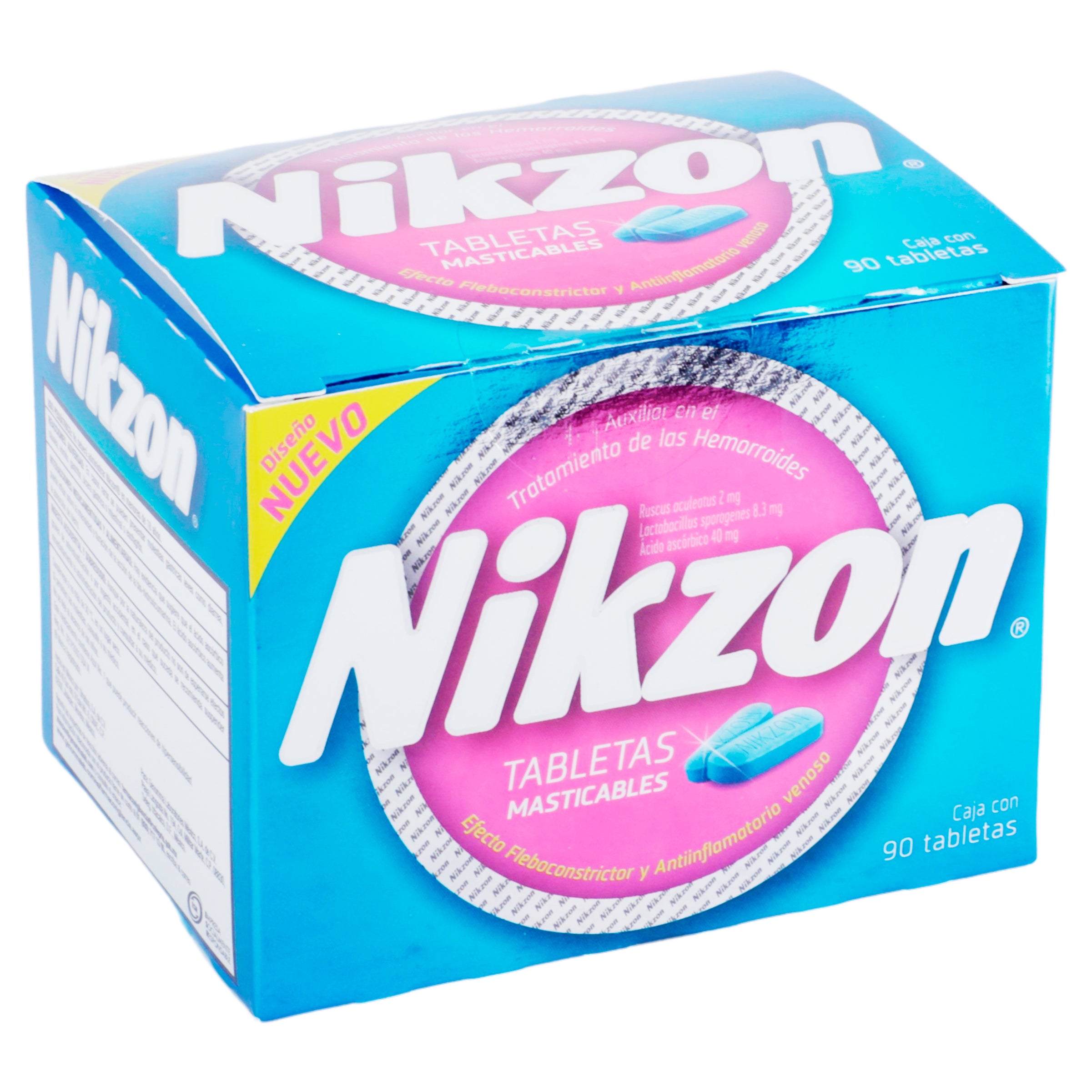 Nikzon Mast 20Mg/8.3/40Mg Con 90 Tabletas (Ruscus Aculeatus/L Sporogenes/Ac Ascorbico) 2 - 650240001314