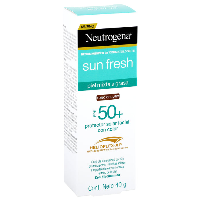 Neutrogena Bloqueador Sun Fresh Fps50+ 40G Tono Oscuro 2 - 7891010253226