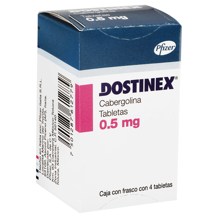 Dostinex 0.5Mg Con 4 Tabletas (Cabergolina) 3 - 7501287612779