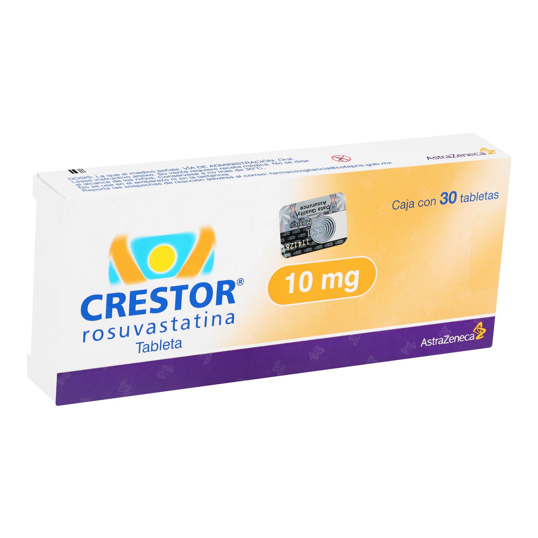 Crestor 10Mg Con 30 Tabletas (Rosuvastatina) 2 - 7501098604710