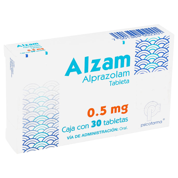 Alzam (Alprazolam) Tabletas 0.5Mg Con 30 - WeCare Pharma