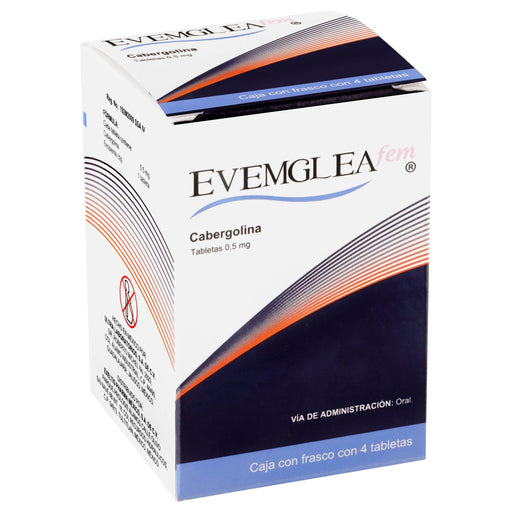 Evemglea Fem (Cabergolina) Tabletas 0.5 Mg Con 4 - WeCare Pharma