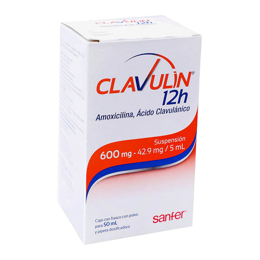 Clavulin 12H Suspensión 600/42.9Mg/5Ml 50Ml (Amoxicilina/Acido Clavulanico) - WeCare Pharma