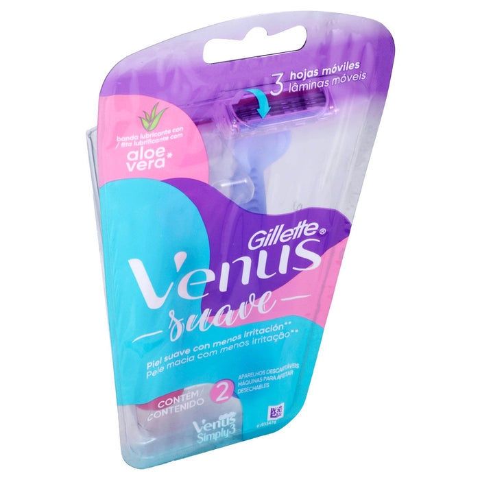 Rastrillo Gillette Venus Suave Con 2 - WeCare Pharma