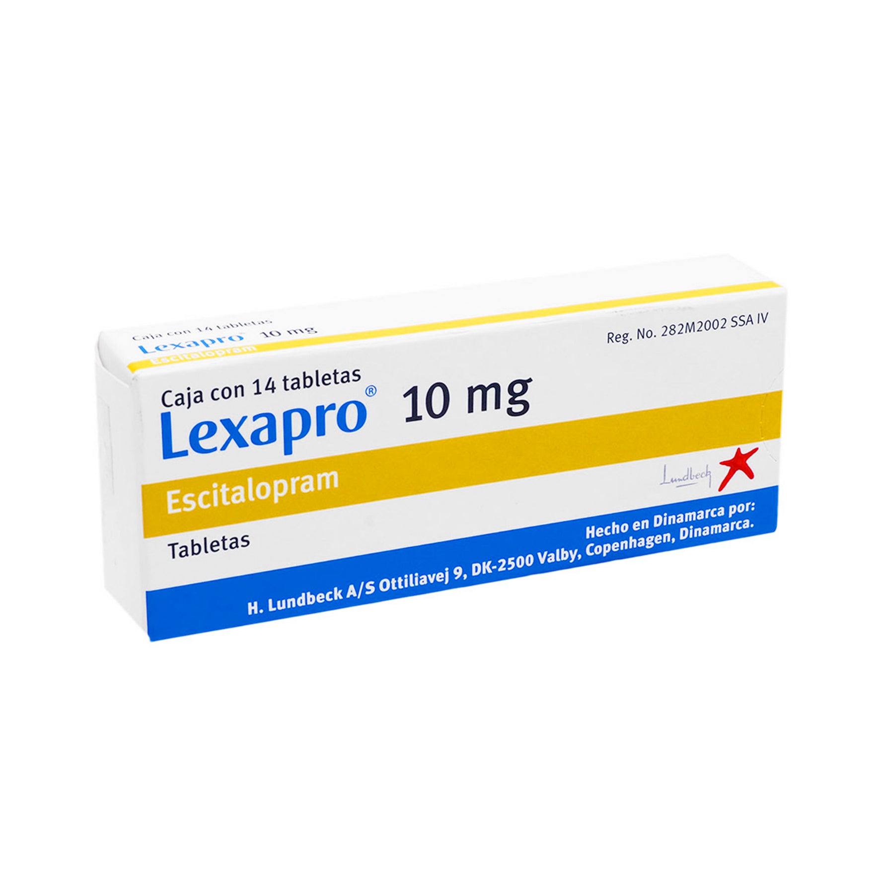 Lexapro 10Mg Con 14 Tabletas (Escitalopram) 2 - 7503003746119