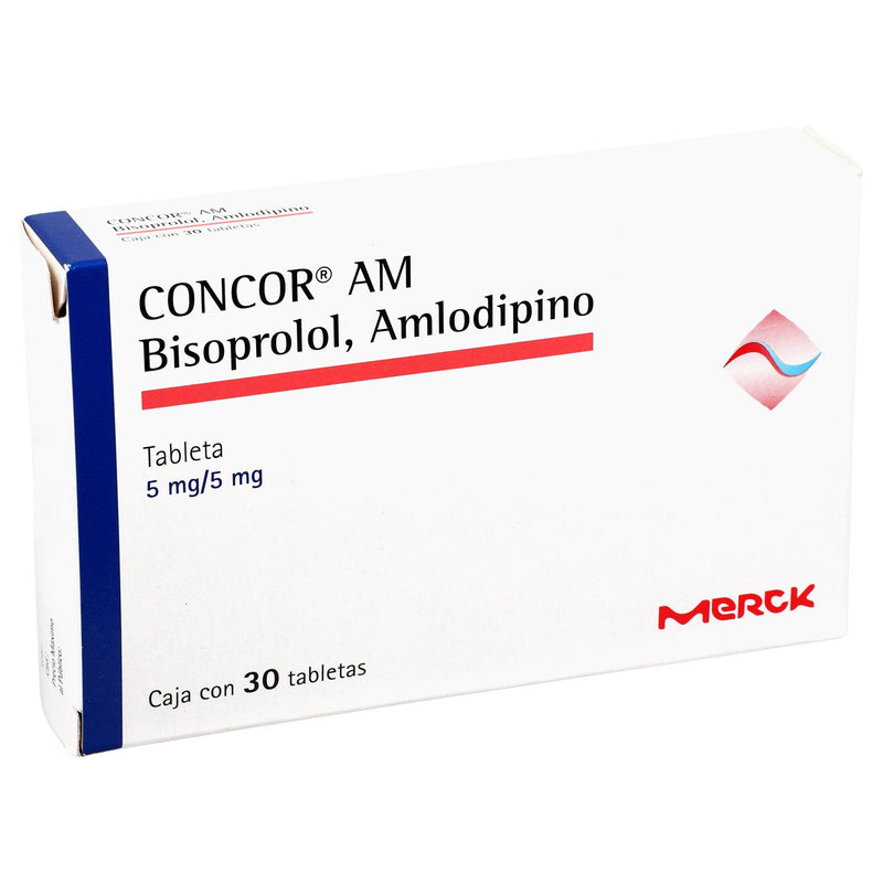 Concor Am 5Mg/5Mg Con 30 Tabletas (Bisoprolol/Amlodipino) - WeCare Pharma