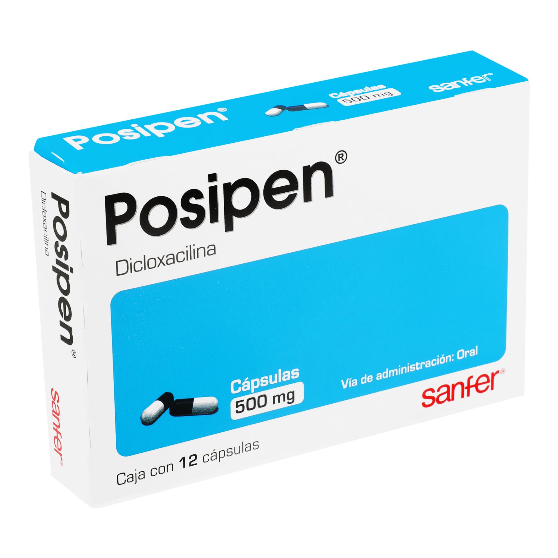 Posipen 500Mg Con 12 Capsulas (Dicloxacilina) 2 - 7501070634810